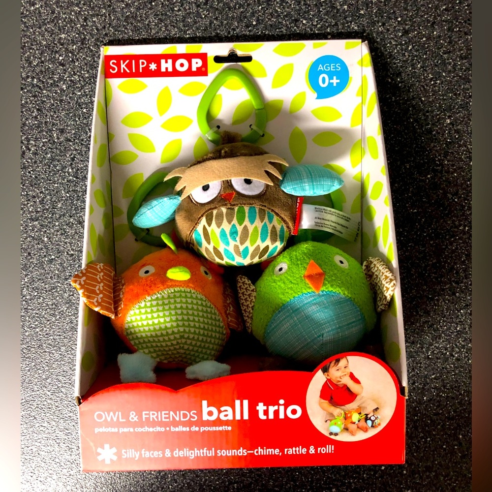 Skip Hop Owl & Friends Ball Trio NWT - Ages 0+